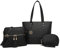 Miss Lulu Tasche Damen Schultertaschen Shopper Groß Handtaschen Henkeltasche 3-teiliges Set Quaste Umhängetasche Aktentasche für Arbeit Schule