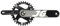 JGbike Kurbelgarnitur AL-6061-T6 Aluminiumlegierung, CNC-hergestellt, 4 Spinnenarme, AL7075 104BCD Kettenblatt, 30T 32T 34T 36T 38T 40T, 68-73mm Tretlager oder Vierkant-Tretlager