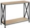 tectake® Industrial Konsolentisch schmal, Bartisch mit 2 Ablagen, Beistelltisch, als Telefontisch, Flur Kommode, Wohnzimmer Möbel, als Sideboard Küche, Blumenbank - Industrial Holz hell, Eiche Sonoma