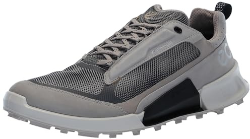 ECCO Men's Biom 2.1 Cross Mountain Waterproof Low Trail Running Shoe, Moon Rock/Moon Rock/Black, 9/9.5 UK
