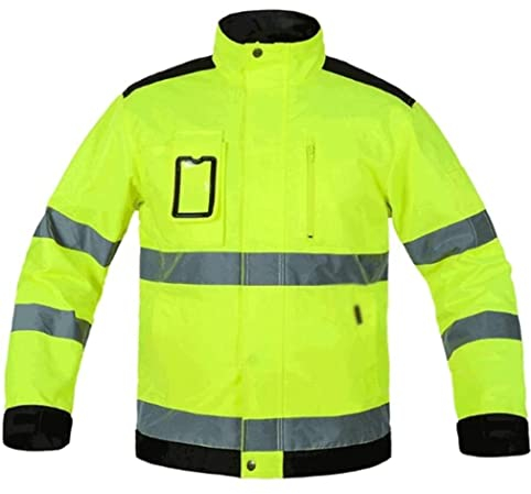 RUTAVM Warnweste Reflektorweste Multi-Griff-reflektierende Sicherheitsweste, Hohe Sichtbarkeit Reflektierende Westen, for Den Außenbereich, Nachtreisen Sicherheitsweste (Blue : Grün, Size : 175/96A)