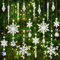 Weihnachtsbaum Schmuck, Acryl Schneeflocken Christbaumschmuck,16 Stück Weihnachtsbaum Kristall Dekorationen, Weihnachtsbaumschmuck Schneeflocken Hängende Ornamente, Tannenbaumschmuck