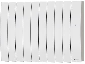 Noirot - Radiateur Électrique Actiflo - Inertie Fluide - Régulation Intelligente - Connectable - Fonction d'Auto-Apprentissage - Chaleur Douce - Fabriqué en France, NF - Blanc, 1500 Watt