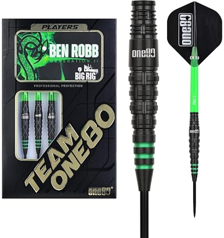 ONE80 Ben Robb V2 90% - Steeldarts 23 Gramm