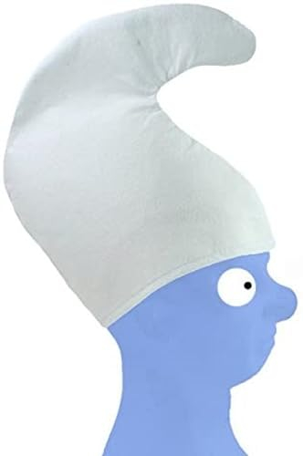 UPPER CUT 5 x Zwergenmütze weiß Kopfumfang 58 cm -B 29,5 cm x L 30 cm- Fastnacht Fasching Karneval Zwerg Mütze fürs Kostüm Schlumpf Wichtel Elfenmütze