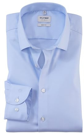 OLYMP Herren Oberhemd Langarm Level Five,Twill,Body fit,New York Kent-2