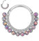 16G Septum Schmuck Opal Nasen Ringe Hoops Silber Septum Ringe Daith Tragus Helix Conch Piercing Schmuck 8mm Knorpel Helix Ohrring Cartlidge Schmuck Conch Hoop Ohrring Septum Clicker Daith Schmuck