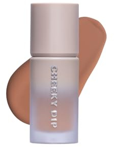 W7 Cheeky Dip Liquid Bronzer - Pigmentiertes Gesicht Bronzing Make-up - Satin Matte Finish - Fierce