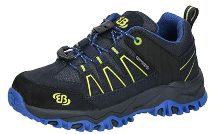 Brütting Jungen Mount Pinos Kids Low Trekkingsschuhe, Marine/Blau/Lemon, 40 EU