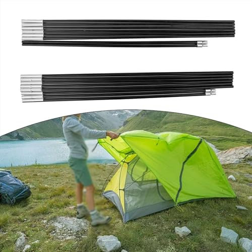 NbgrvB Kit de poteaux de rechange en fibre de verre, tiges flexibles en fibre de verre pour support de tente d'extérieur, tige de tente légère et compacte (1,4 m)