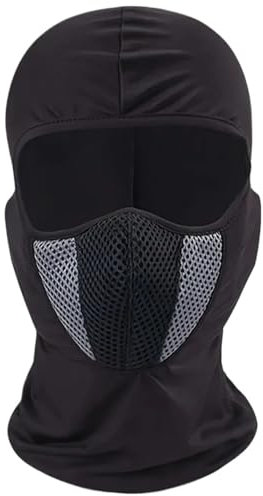 YCKGNL Sturmhauben 2 Stück Sturmhaube aus Baumwolle mit winddichtem Schutz for Herren und Damen, Vollmaske for Gesicht und Hals, Fahrradausrüstung im Freien FüR Outdoorsports(Gray)