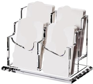 Porte Carte Visite Présentoir Vertical for Cartes De Visite for Bureau, for Femmes Et Hommes Support Cartes Visite(10.2X9.2X15CM)