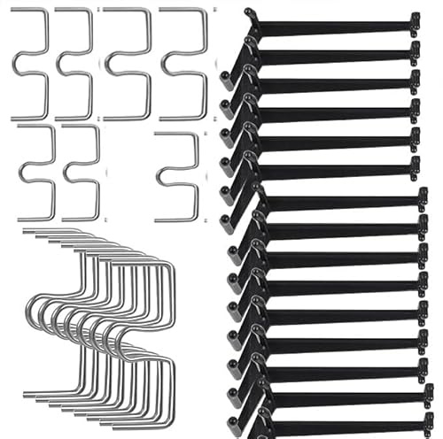 Taicols Set mit 30 Aststäben für Obstbäume und Garten, 15 Klammern aus Kunststoff + 15 Abstandhalter aus Metall in M-Form, Werkzeug zum Biegen und Gärtnern für Baumkultivierung und weiße Pflanzen