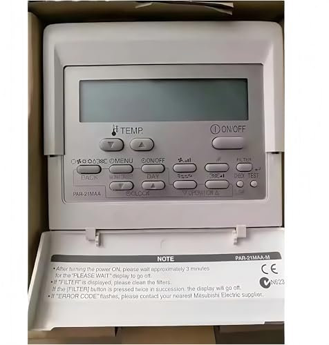 LGFMN Compatible con Mitsubishi, PAR-21MAA, Controlador de Cable de Aire Acondicionado Central, Panel de Control comunicador, versión en inglés.