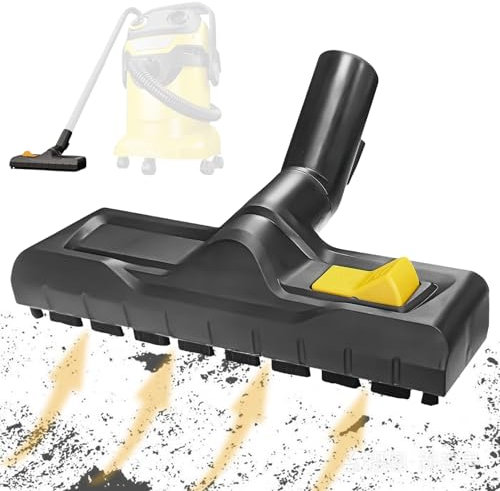 Trockensaugdüse für WD3 WD4 WD5 WD6, Ersatz Bodendüse für Nass-Trockensauger, 360° Drehbarer Staubsaugerdüse 35mm Staubsauger für KärcherTrockensauger