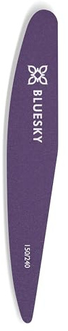 Bluesky Master Series Ceramic Nail File, 150/240 Grit, Double Sided | Gentle enough for natural tips - shape with one face, smooth with the other before gel goes on. Washes clean under the tap.