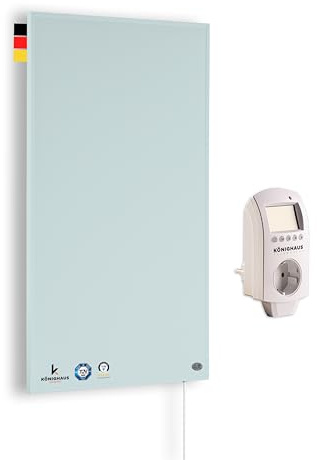 Könighaus Infrarotheizung Colorado Edition - 1000 Watt - Thermostat | Farbe: Blau, 14-26 m², TÜV SÜD, 5 Jahre Garantie, doppelter Überhitzungsschutz