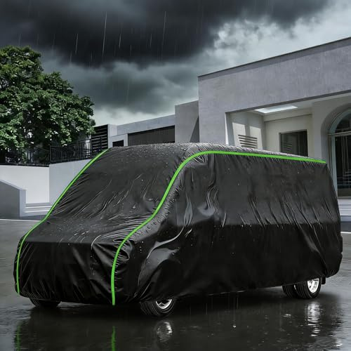 Bache Voiture Exterieur pour Fiat Ducato L4H2 Maxi Van XL Minivan 2023-2025 Housse de Protection pour Véhicule,à La Pluie Et à La Neige,Adapté à Toutes Les Saisons,Noir