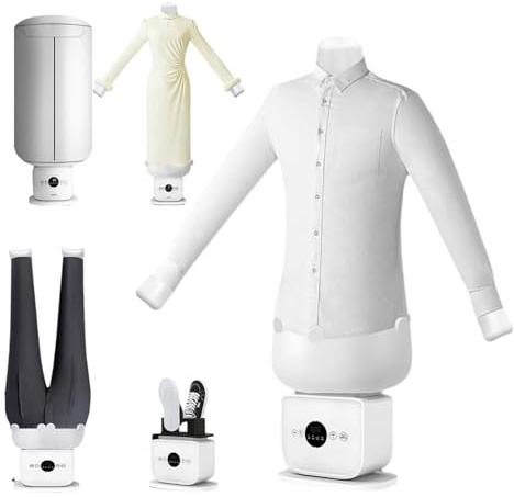 ALSUP Automatisches Bügelgerät aufblasbar Hemdenbügler & Trockner, automatische Faltenentfernung, für Blusen T-Shirts Hosen Jeans Polos D
