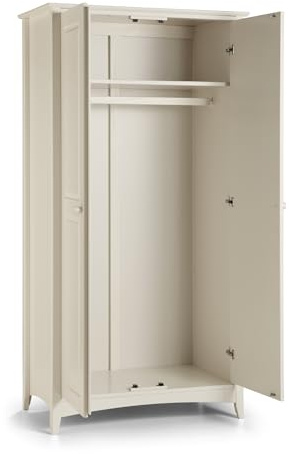 Julian Bowen Cameo Kleiderschrank, Verschiedene Materialien, Weiß