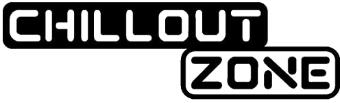 Samunshi® Wandtattoo 'Chillout Zone' Wandaufkleber 30 x 8,7cm schwarz