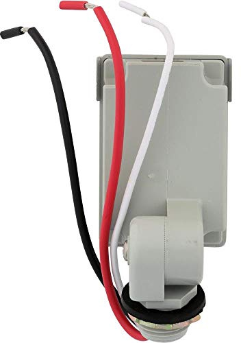 Westek AT15SW-4 Outdoor Wire-In Dusk To Dawn Swivel Mount Light Control, Gray
