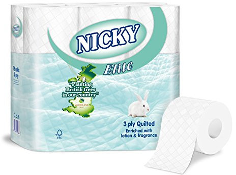 Nicky Elite Pure Luxury 3 Ply Toilet Rolls (x72 Rolls)