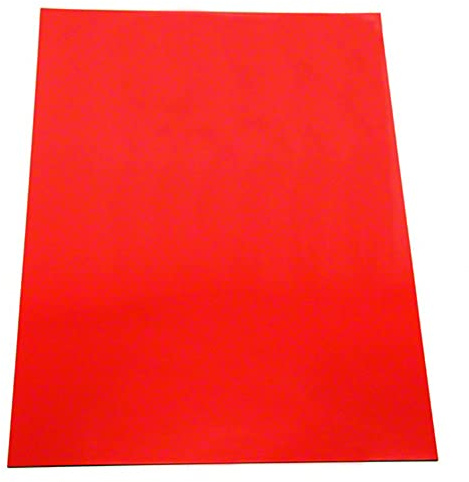 MagFlex® A4 Flexible Matt Red Magnetic Sheet for Creating Magnetic Artwork, Signs or Displays - Pack of 20
