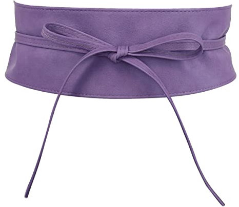 FASHIONGEN - Damen gürtel, Taillengürtel, Bindgürtel, Obi gürtel MICA - Lila, L-XL