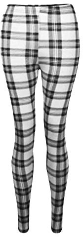 A2Z 4 Kids Girls Tartan Check Print Leggings Fashion Ages 7-13 | Trendy Stretch Pants Comfortable Everyday Wear Stylish Check Design