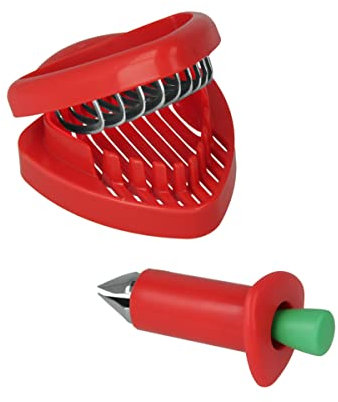 Metaltex 204664 Strunkentferner, Rot