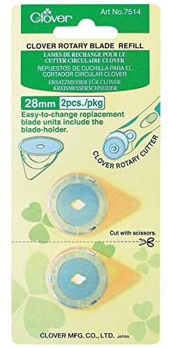 Clover 83866 Recharge de lame rotative 28 mm - Lot de 2