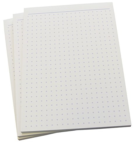 Druckerei Scharlau 1x Notiz-Block - gepunktet in BLAU - 50 Blatt - Staffelpreise verfügbar - DIN A6 Format (22302)
