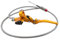 GOOFIT Frizione Idraulica Moto Leve Freno Universale con Tubo Carburante 1200 mm Motocross Pit Bike sostituzione per 125cc 150cc 180cc 200cc 250cc Scooter Go Kart ATV Quad Giallo