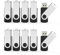 Aiibe Chiavette USB 2.0 da 4 GB, confezione da 20 unità flash USB da 4 GB, con luce di stato a LED (4G, confezione da 20, nero)