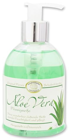 Florex Flüssigseife - Aloe Vera - im Spender mit biologischer Schafmilch besonders Feuchtigkeitspendend 250 ml