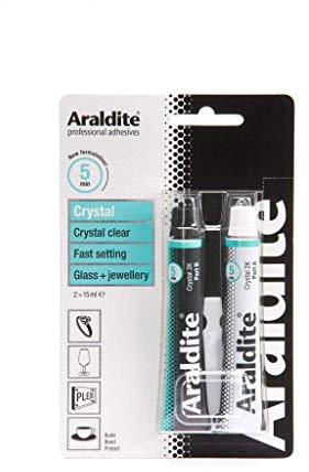 2 X Rapid Adhesive Crystal Glue for Ceramic Glass & Jewellery 2 X 15ml Tubes