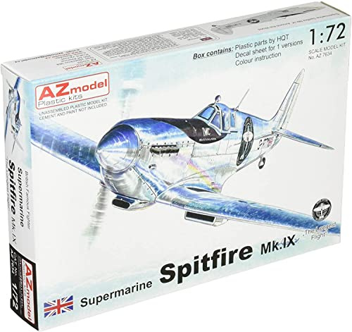 AZ Model 7634 Supermarine Spitfire Mk.IX Longest Flight 1:72 Plastic Model Aircraft Kit