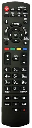 Aurabeam Ersatz TV Fernbedienung kompatibel mit Panasonic TX43ESW504 Fernseher