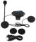 Shanrya Ichiias 1 Paire Casque de Moto Bluetooth Casque Casque Haut-parleurs Soutien Appel Mains Libres
