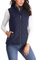 WUDODO Women's Gilet Jacket Stand Collar Lightweight Quilted Zip Vest Bodywarmer Outdoor Gilet