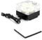 500L/H Pompa di raffreddamento ad acqua per PC Pompa CPU Raffreddamento a liquido Acrilico Alluminio Accessori per computer Dissipatore di calore Mute per controllo PWM 9.6W G1/4 Pompa CPU (Nero)