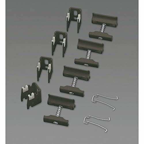 Column Radiator Wall mounting Brackets acova with Bleeding Valve Set of 4 Black (Black)