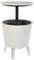 Keter Cool Bar - Mesa Nevera para Exterior y Jardín, Capacidad 30 L, 45 latas, de 52 x 42 x 52 cm, Marrón