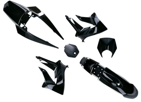 2EXTREME Verkleidungskit komplett schwarz kompatibel für Derbi Senda 50 R DRD Racing, Gilera SMT SM 50 D50B0