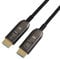 Amazon Basics Cable HDMI trenzado, fibra óptica, alta velocidad, 10 m, Negro