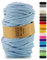 Netuno 1x Makramee-Garn Hellblau 9 mm 50 m Baumwollkordel mit Polyesterkern Kordel Baumwolle Kordelband Naturkordel Baumwollgarn für Makramee Basteln Garn dick Kordel Makramee farbig Cotton Cord