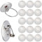 SUNNYCLUE 1boîte 200pcs Broche Base Broche Plateau Broche Broche Fermoirs Broche Disque Base Broche Base Paramètres Broche Plateau pour la Fabrication de Bijoux Femmes Adulte DIY Broches Cravate Boucl