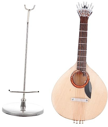 Garneck 1satz Miniatur-gitarrenmodell Aufbewahrungsbox Realistisches Portugiesisches Musikinstrument Für Moderne Wohnzimmerdekoration Perfektes Für Musiker Und Sammler