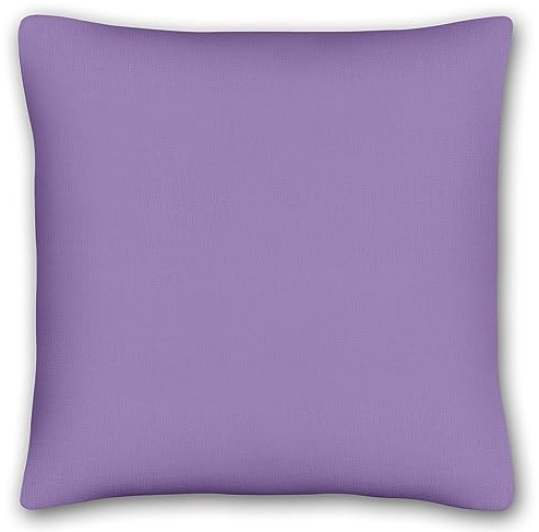 KiGATEX 2er Pack Kissen-Bezug für Deko-Kissen - Kopfkissen-Bezug aus 100% Baumwolle - Einfarbige Kissenhülle mit Reißverschluss (40 x 40 cm, lila)